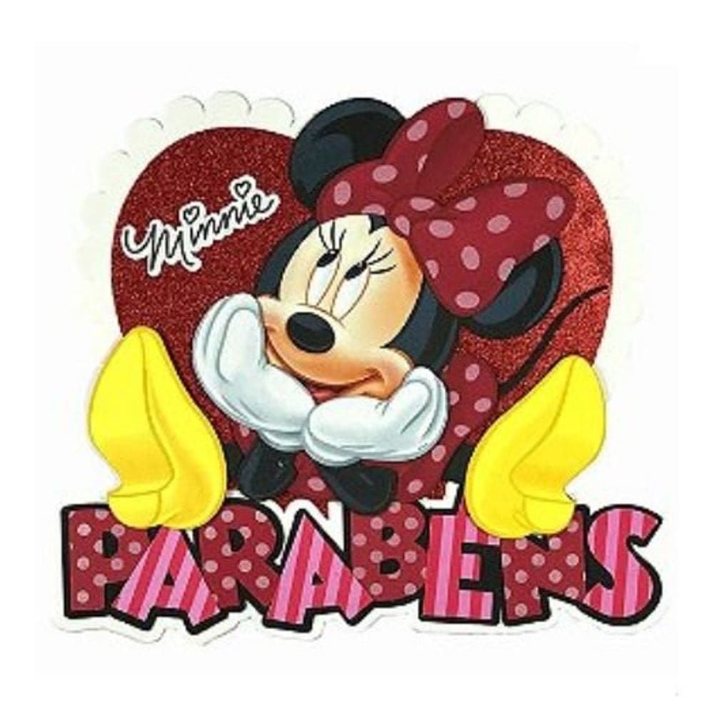 Painel Parabens Eva Minnie Mouse Piffer