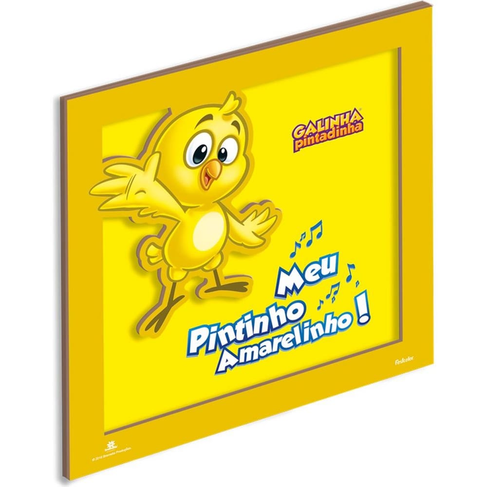 Mdf Quadro Pintinho Amarelinho Festcolor