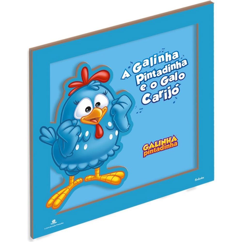 Mdf Quadro Galinha Pintadinha Festcolor