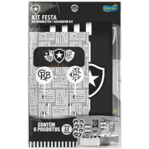 Kit Festa Botafogo Oficial C/62 Festcolor