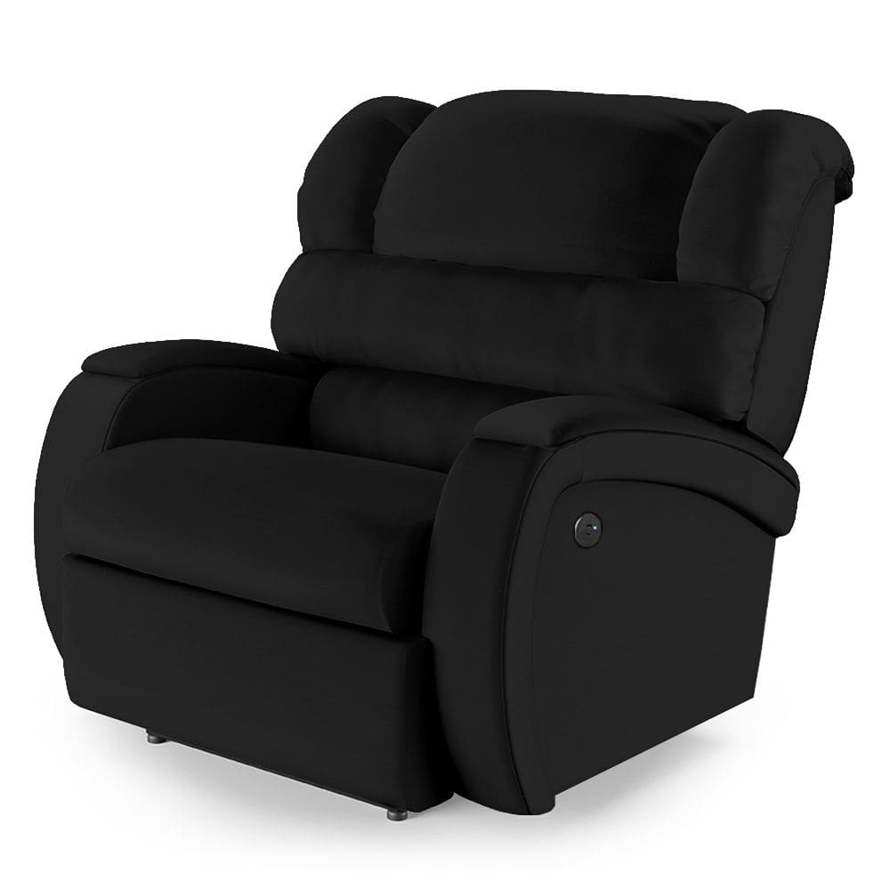 Poltrona do Papai Reclinável Napoli Power Elétrica USB PU Preto FH1 - D`Rossi