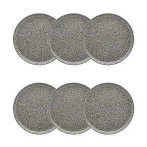 Conjunto de Pratos de Sobremesa 06 Peças Flat Gray Oxford
