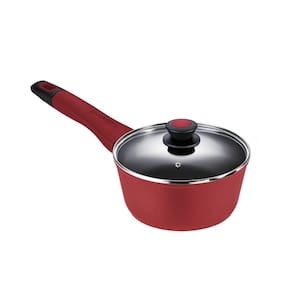 Panela Everyday 16 cm 1,3 L Vermelha em Alumínio Forjado com Revestimento Antiaderente Indução Oxford