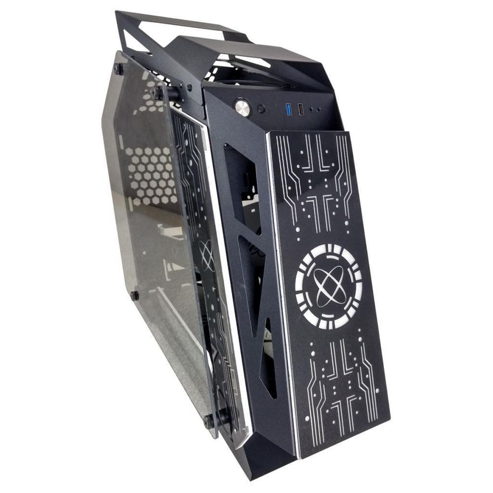 Gabinete Pixxo Gs Lumine Preto Rgb Lkl06P