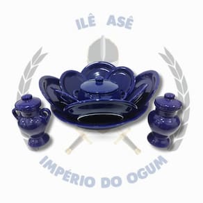 Conjunto De Iba Médio - Azul Escuro - Porcelana