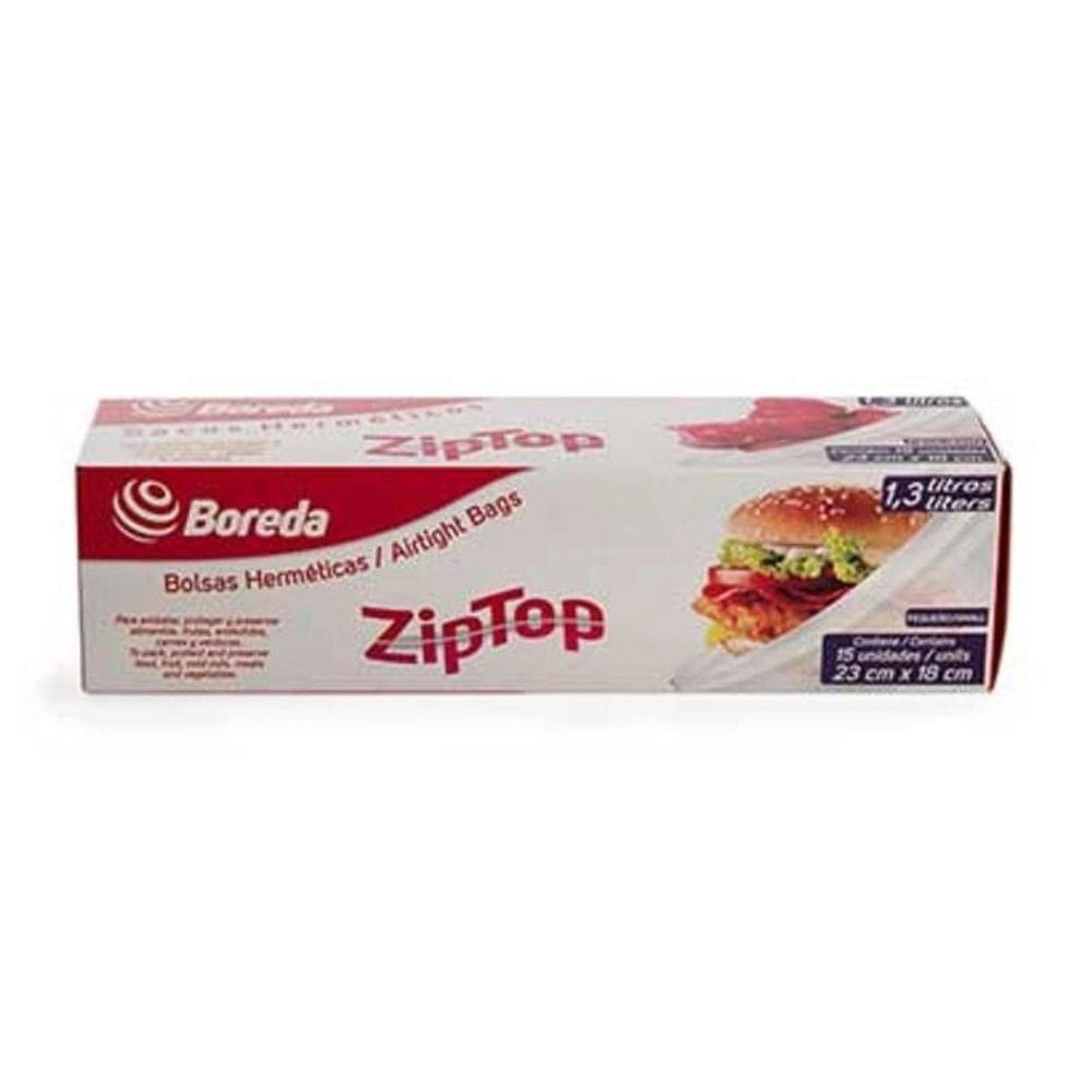 Saco Hermetico Ziptop Alimentos Conservação Proteção Frutas Carnes Verduras Frios Extra Resistente CX 15UN