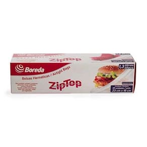 Saco Hermetico Ziptop Alimentos Conservação Proteção Frutas Carnes Verduras Frios Extra Resistente CX 15UN