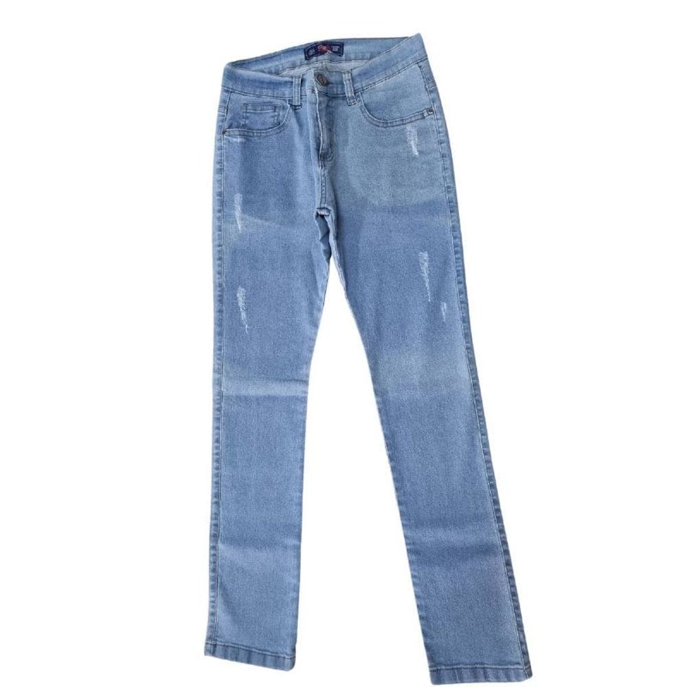 Calça Masculina Jeans Azul Claro Slim Fit Post