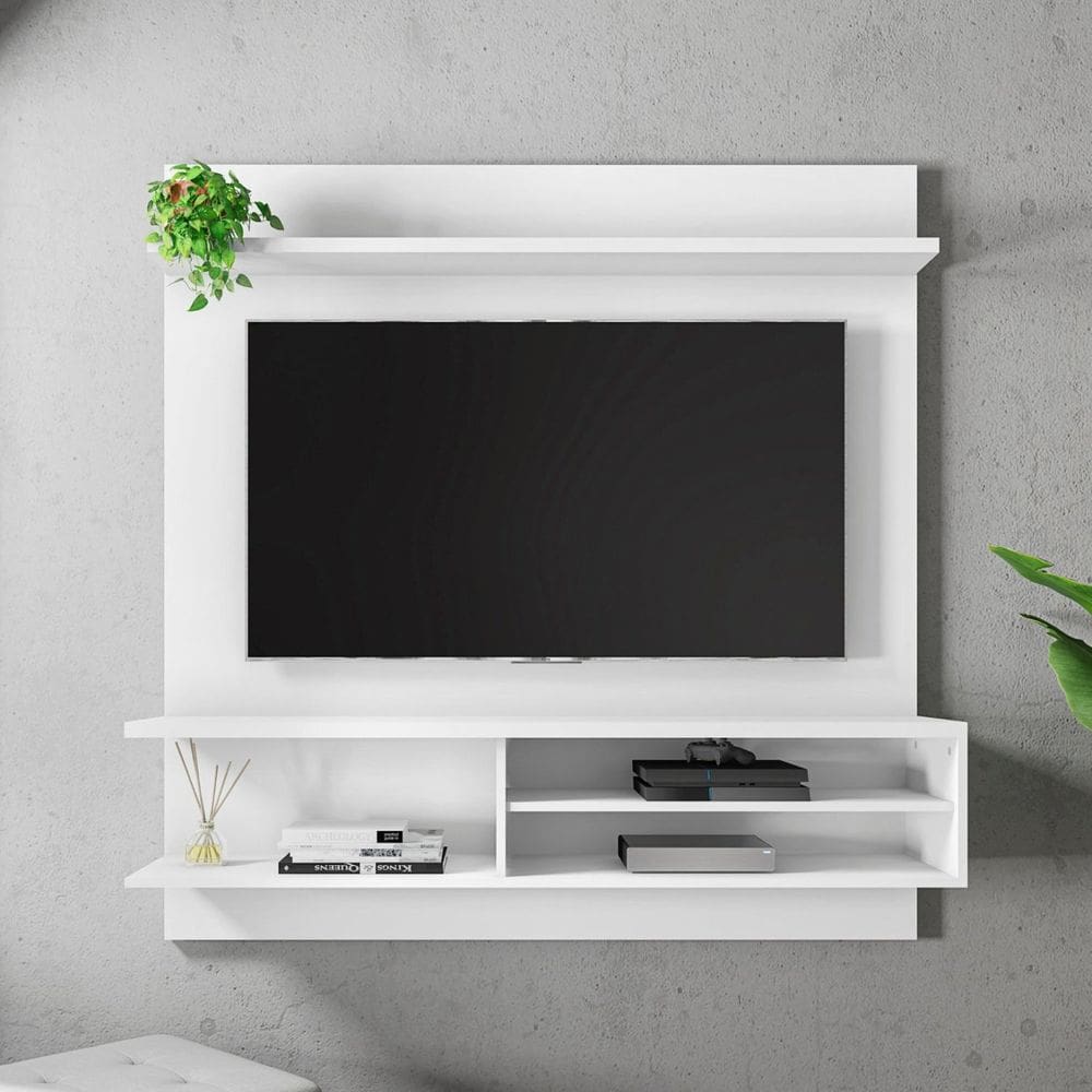 Painel Para TV até 50 Polegadas 2 Prateleiras Atrio Inusitta Branco