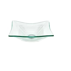 Cuba de Vidro Retangular 39cm X 32cm X 10cm Jateada