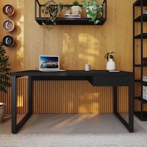 Escrivaninha Yon Diretor com 1 Gaveta 150x70x75 Preto