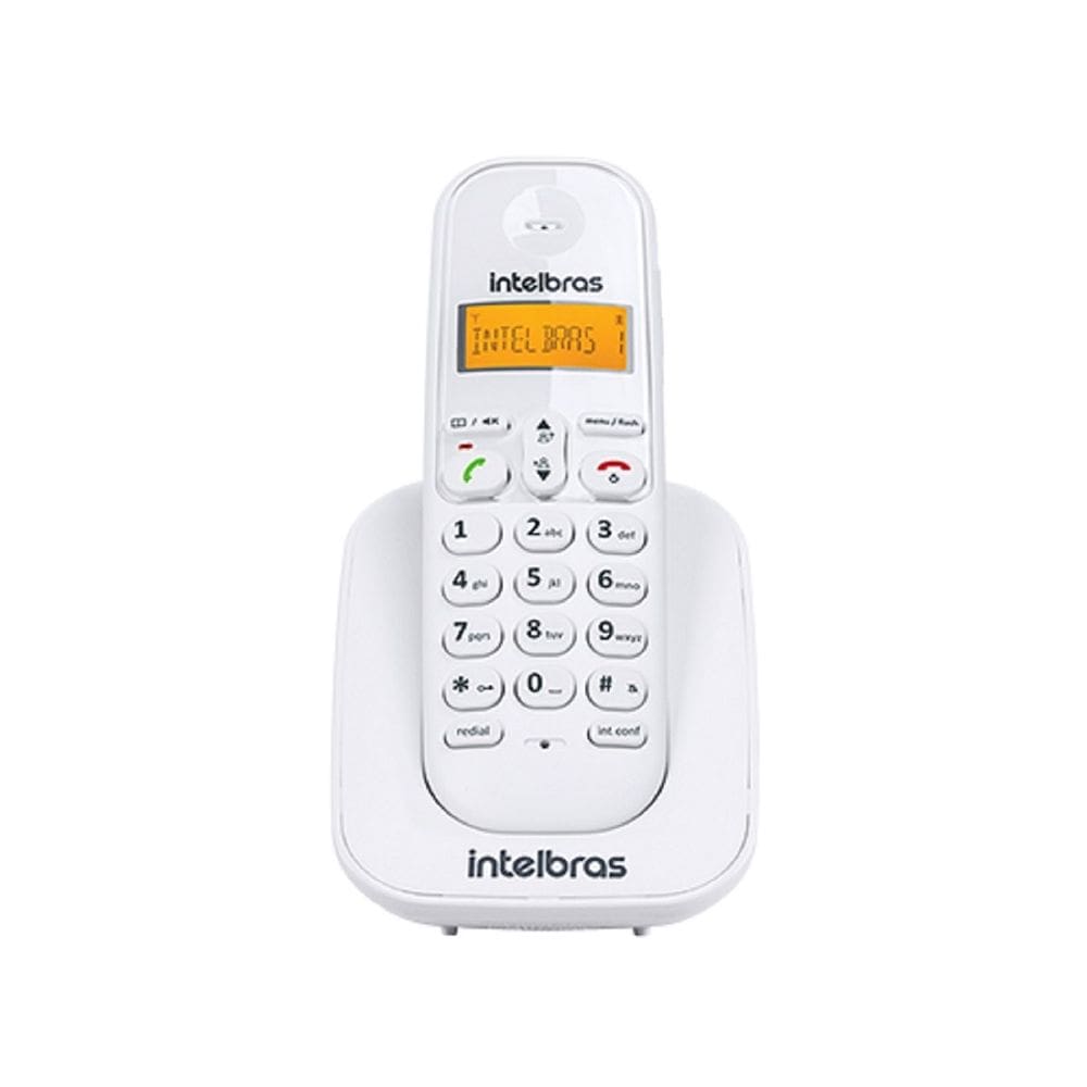 Ramal sem fio digital TS 3111 Intelbras DECT 6.0 Branco Homologação: 20121300160