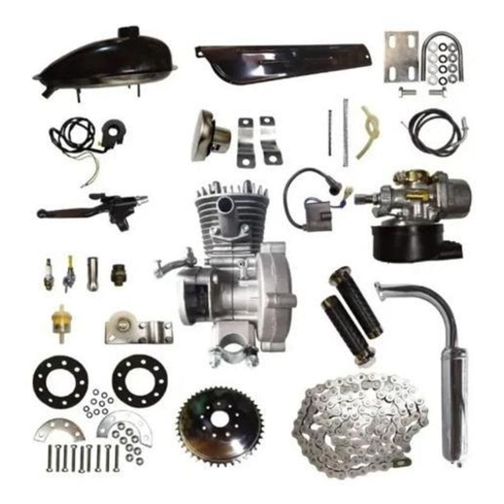 Kit Motor Bicicleta 100cc | 50km/h | Tanque 2L | Importado
