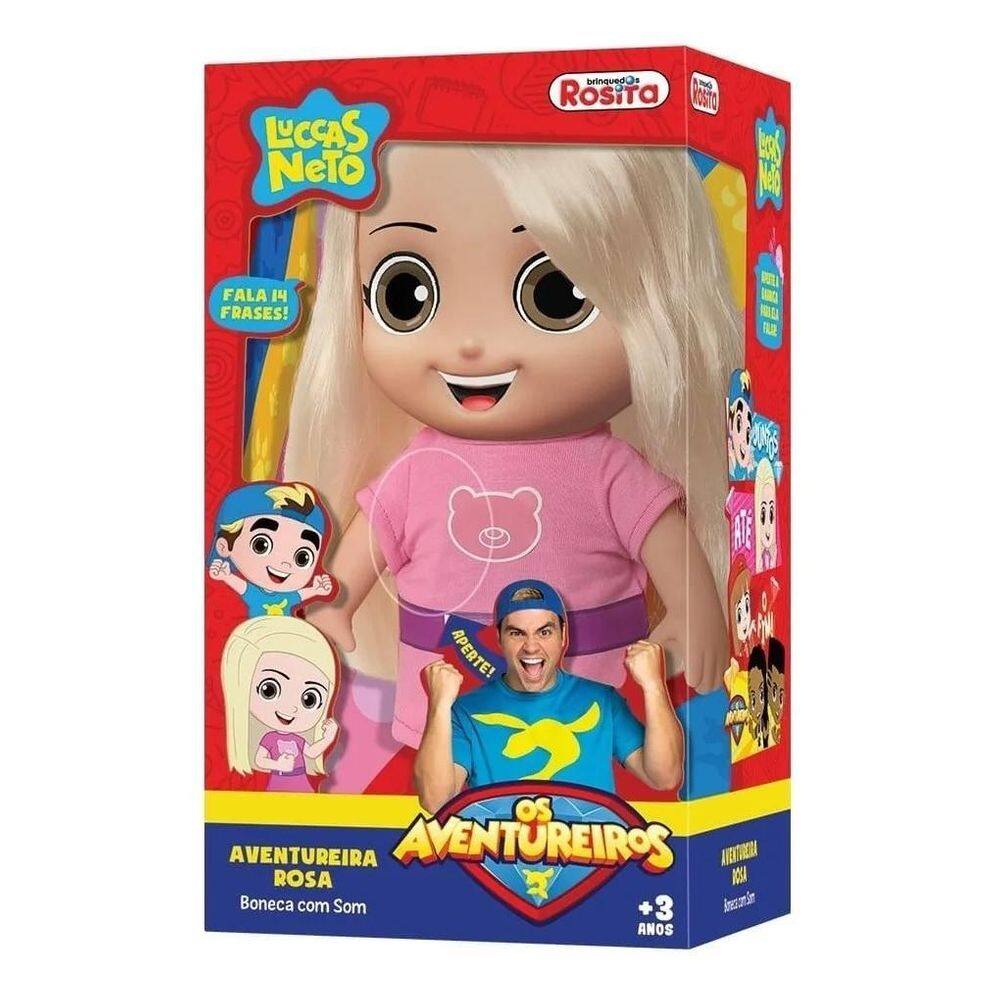 Boneca Aventureira Rosa Jessi 14 Frases Rosita 1081