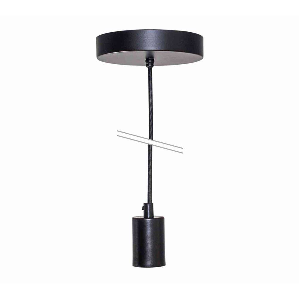 Pendente Metallum Preto 1xE27 - G-Light