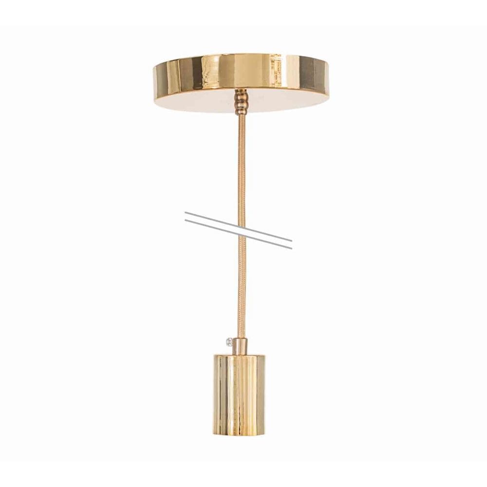 Pendente Metallum Dourado 1XE27 - G-Light