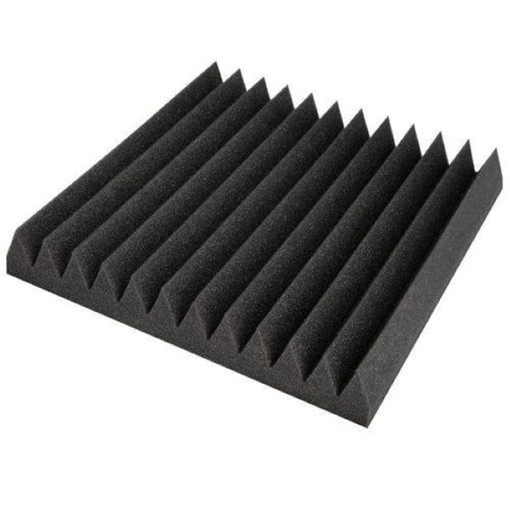 Kit 12 Placas Espuma Flat Isolamento Acústico - Impaktcom