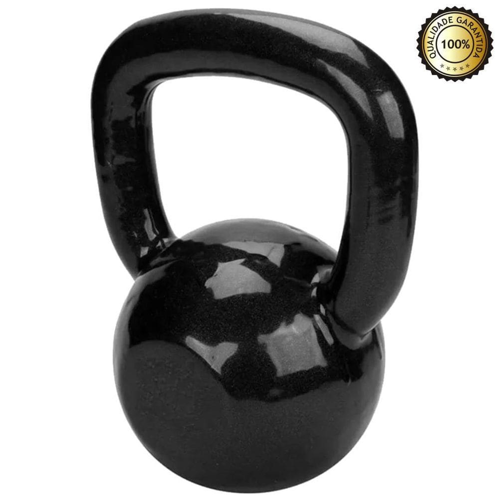 Kettlebell 08Kg Emborrachado Fundidos Fitness Academia
