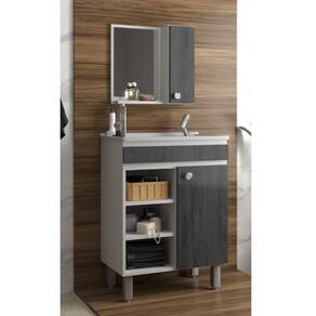 Conjunto Banheiro Siena Carbono 55Cm Belizze