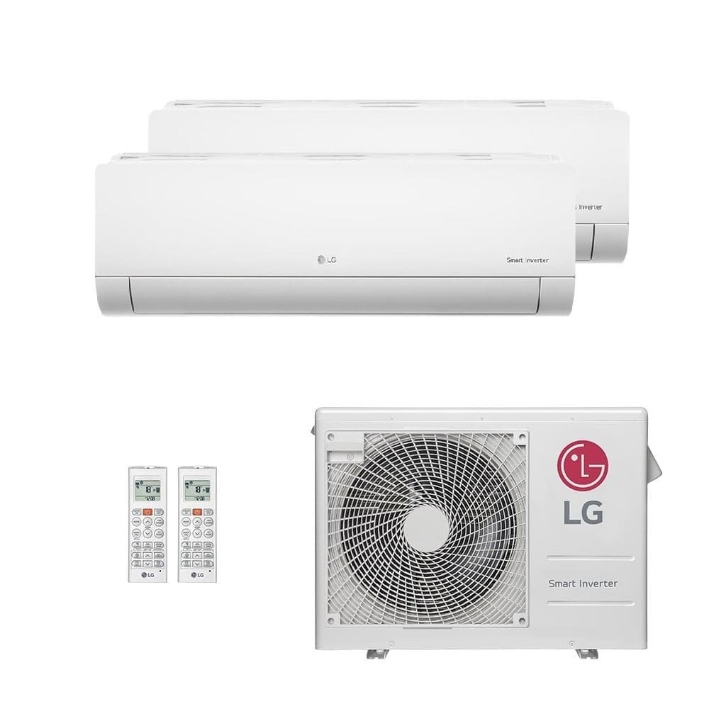 Ar-Condicionado Multi Split Inverter LG 24.000 (2x Evap HW 12.000) Quente/Frio 220V - 220V