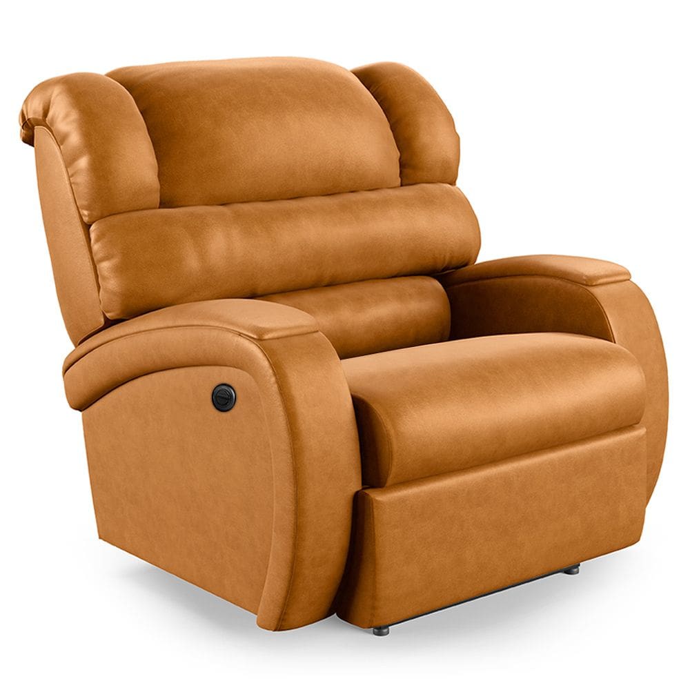 Poltrona do Papai Reclinável Napoli Controle Power Elétrico PU Whisky FH1 - D`Rossi