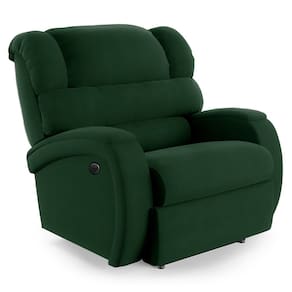 Poltrona do Papai Reclinável Napoli Controle Power Elétrico Veludo Verde FH1 - D`Rossi