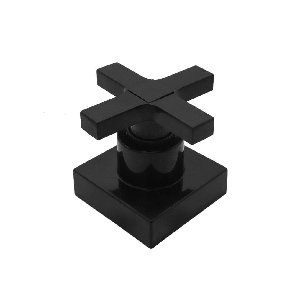 Acabamento Registro Padrão Deca Pressão E Gaveta Abs Preto