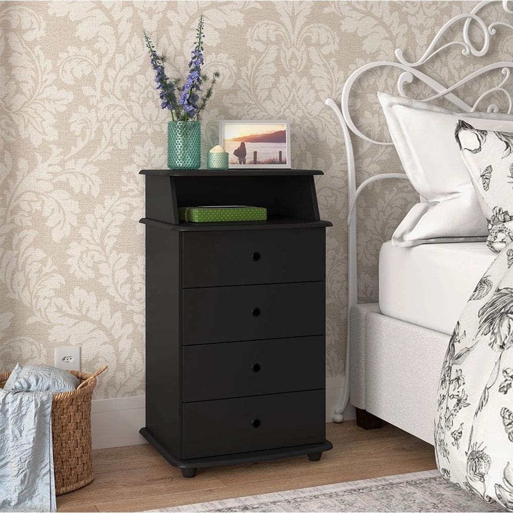 Mesa De Cabeceira Preto - Luxo 2