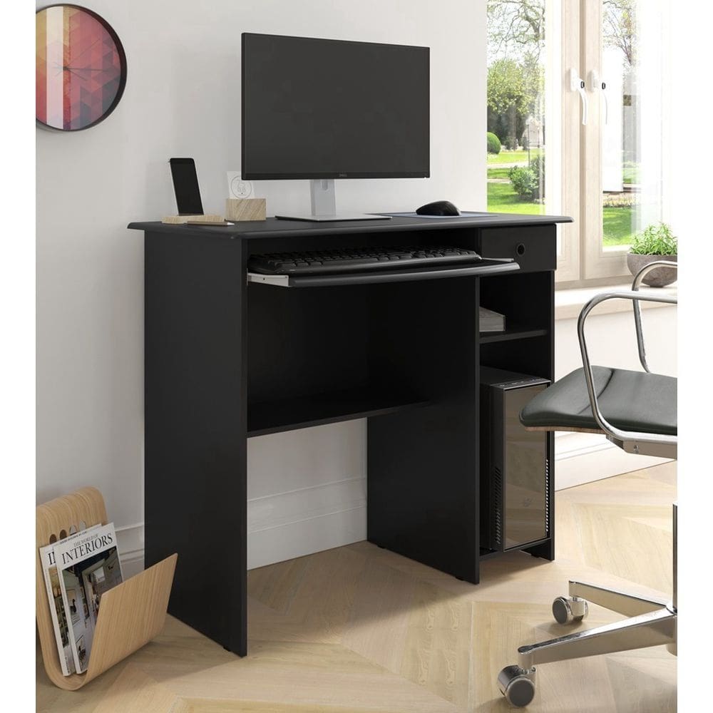 Mesa De Computador Preta- Viena