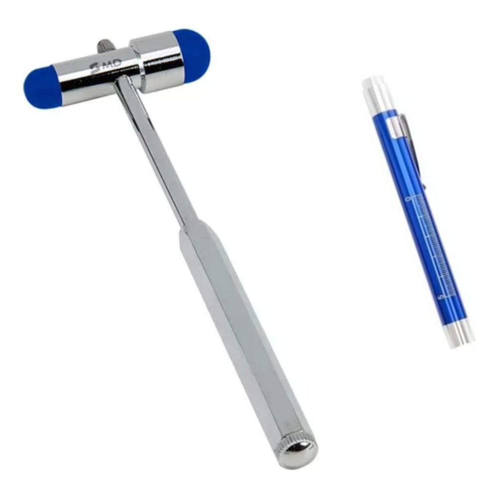 Kit Martelo De Reflexo Buck + Lanterna Clínica Led