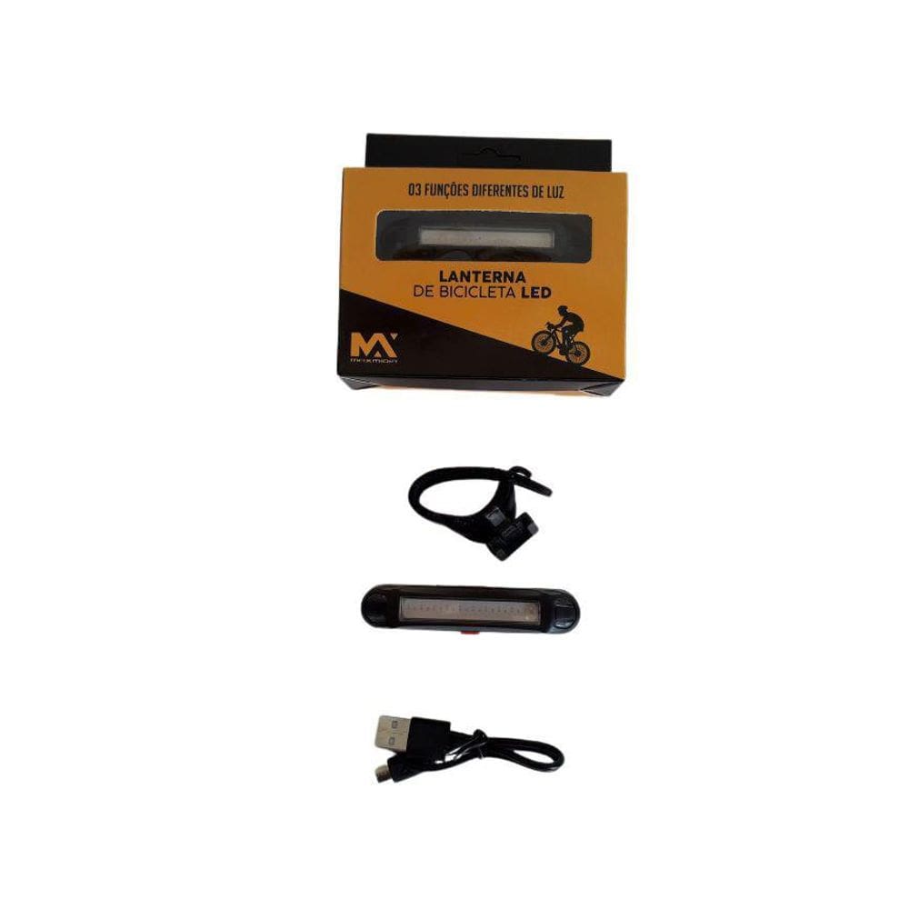 Lanterna Traseira Para Bicicleta 3 Miveis Max 52118-72