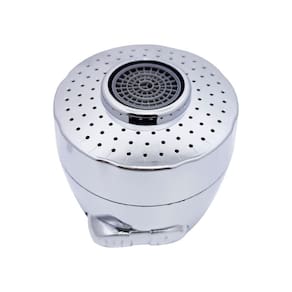 Arejador Bico Torneira Gourmet Duplo Jato Botão Cromado 3/4