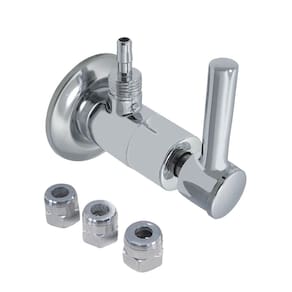 Registro Adaptador Filtro Água Universal Parede Cromado 1/4