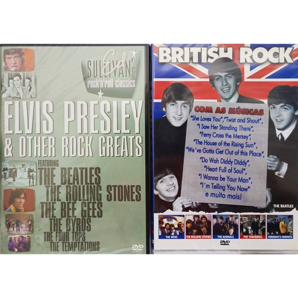 Dvd British Rock(The BeatlesThe Hollies)Elvis Presley 2DVDS
