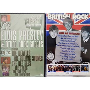Dvd British Rock(The BeatlesThe Hollies)Elvis Presley  2DVDS