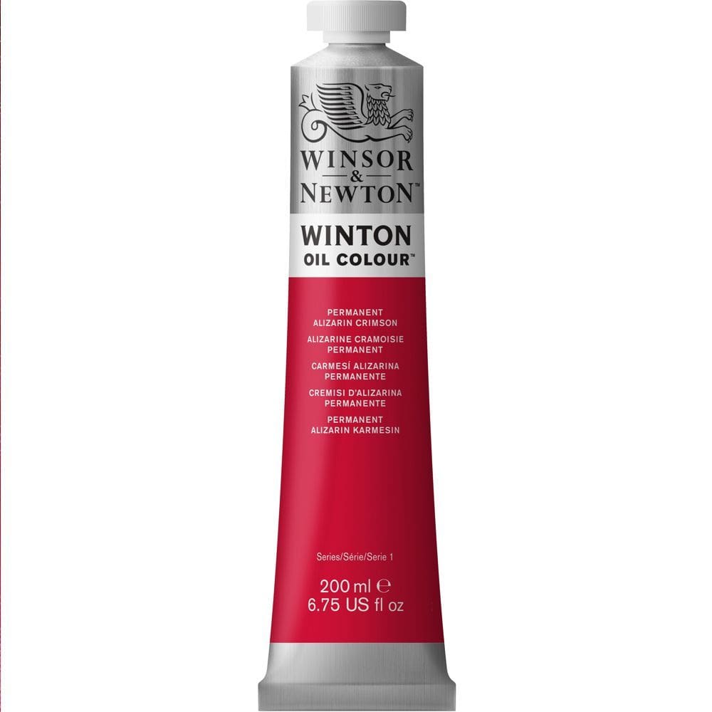 Tinta óleo Winsor &amp; Newton Winton 200ml 468 Permanent Alizarin Crimson 1437