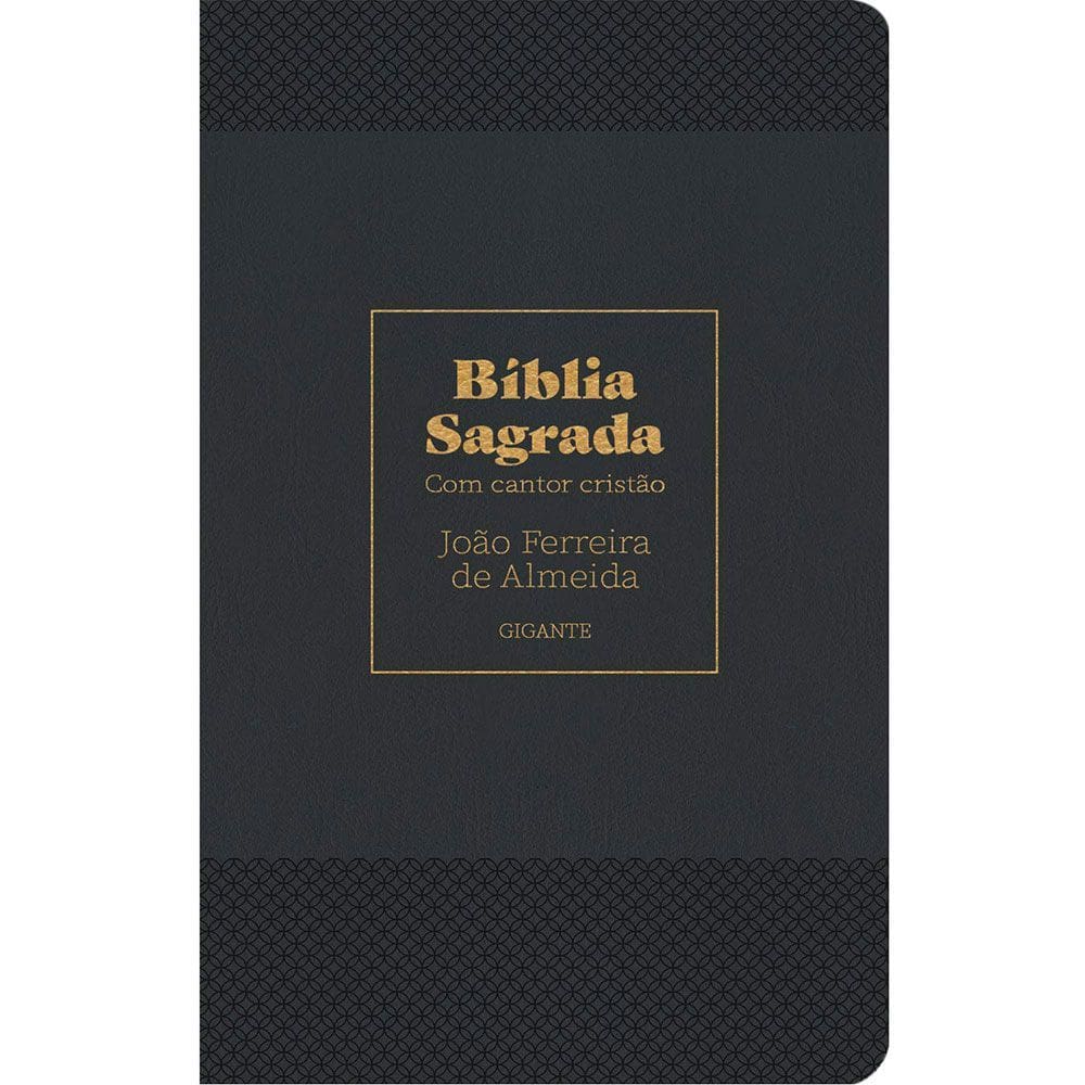 Bíblia RC Gigante Com Cantor Cristão com Letra - Capa Luxo Preta