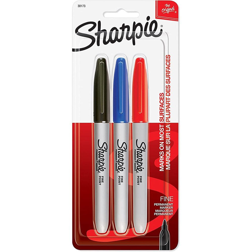 Marcadores Permanente Ponta Fina com 3 Cores Sharpie 30173 1 ed