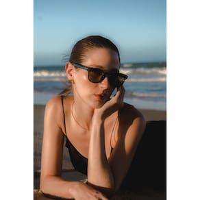 Óculos Solar Sunset Verde Translúcido - Al Mare - ÓR Eyewear - Proteção UV 400