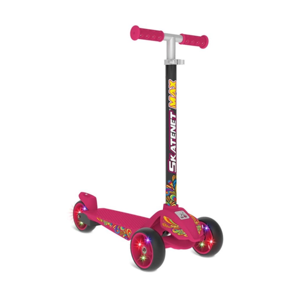 Patinete Bandeirante Max Led 1591 Pink