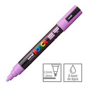 Caneta Posca Marcador Uni-Ball PC-5M Lavanda P11