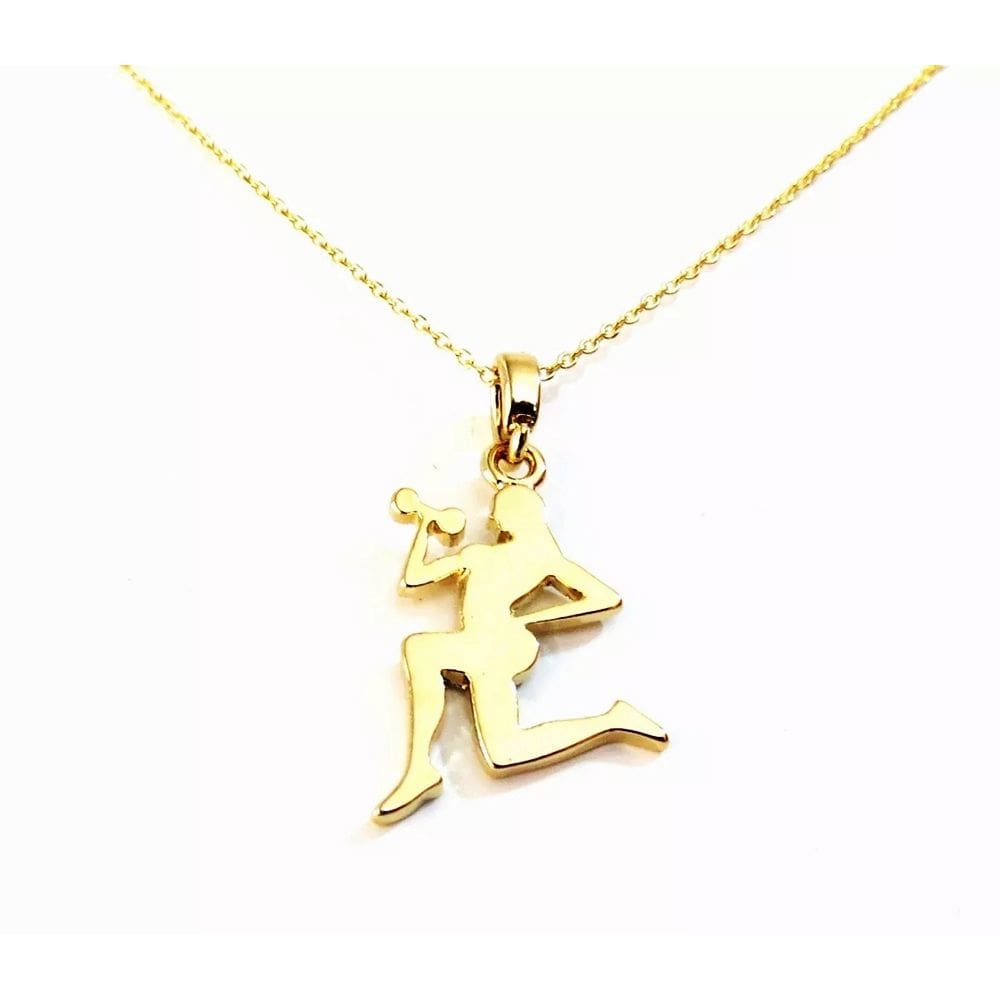 Colar Gargantilha Fitness Academia Folheado A Ouro 18k