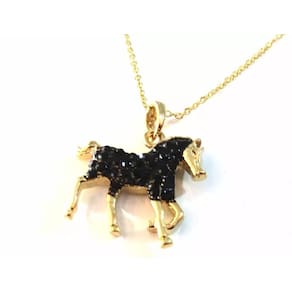 Colar Cordão Cavalo Cavalinho Folheado Ouro 18k