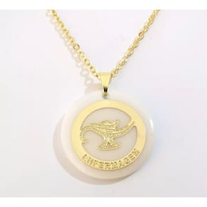 Colar Enfermagem Enfermeira Folheado a Ouro 18k