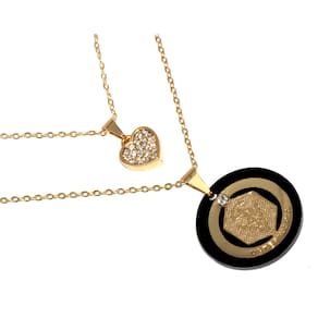 Colar Cordão Duplo Veterinária Folheado Ouro 18k