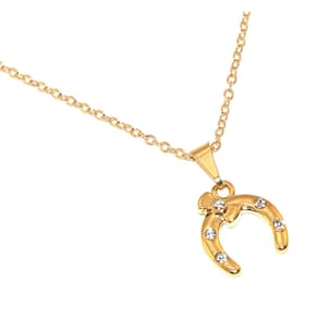 Colar Cordão Ferradura Cavalo Country Folheado Ouro 18k