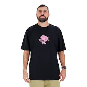 Camiseta Masculina Wats Sorvete Preta