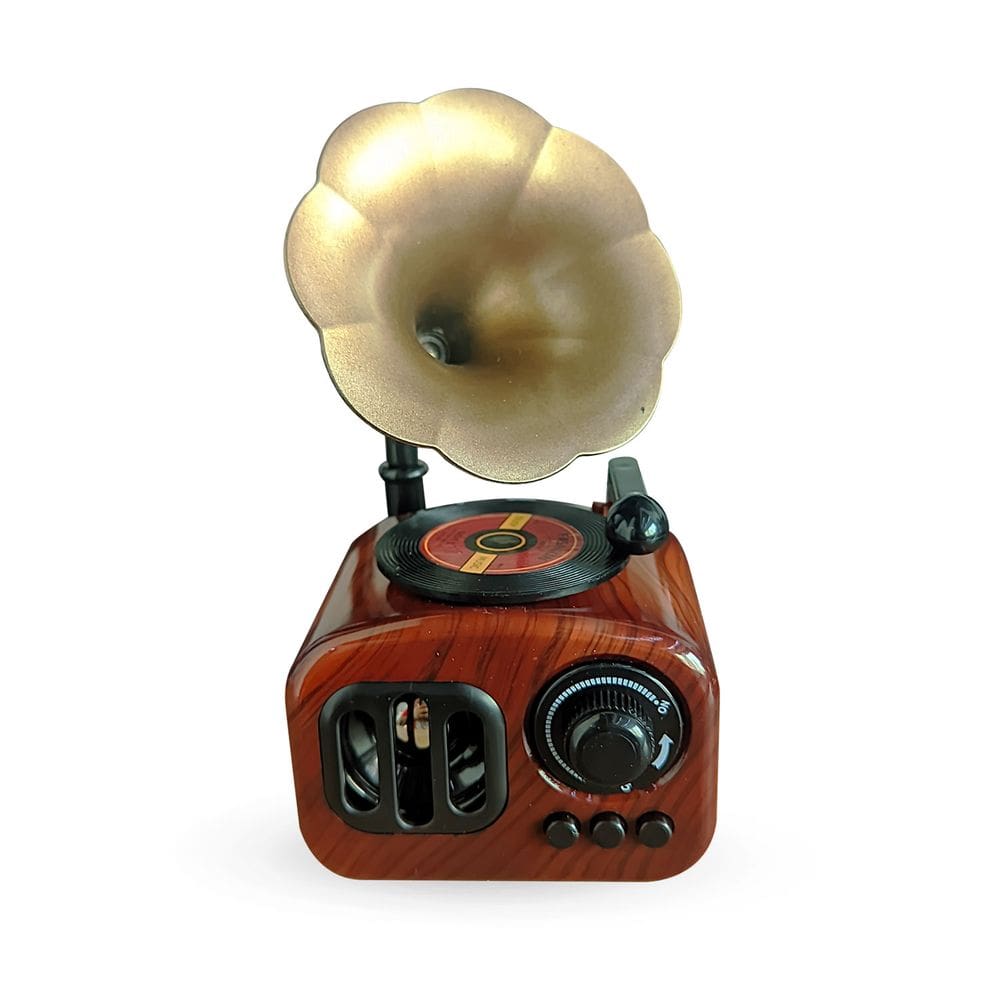 Caixinha de Musica de Retrô Vintage Modelo Granfone Antigo Decorativo