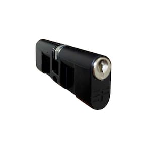 Cilindro Miolo Para Fechadura 3f Reposição Longo 90mm Preto