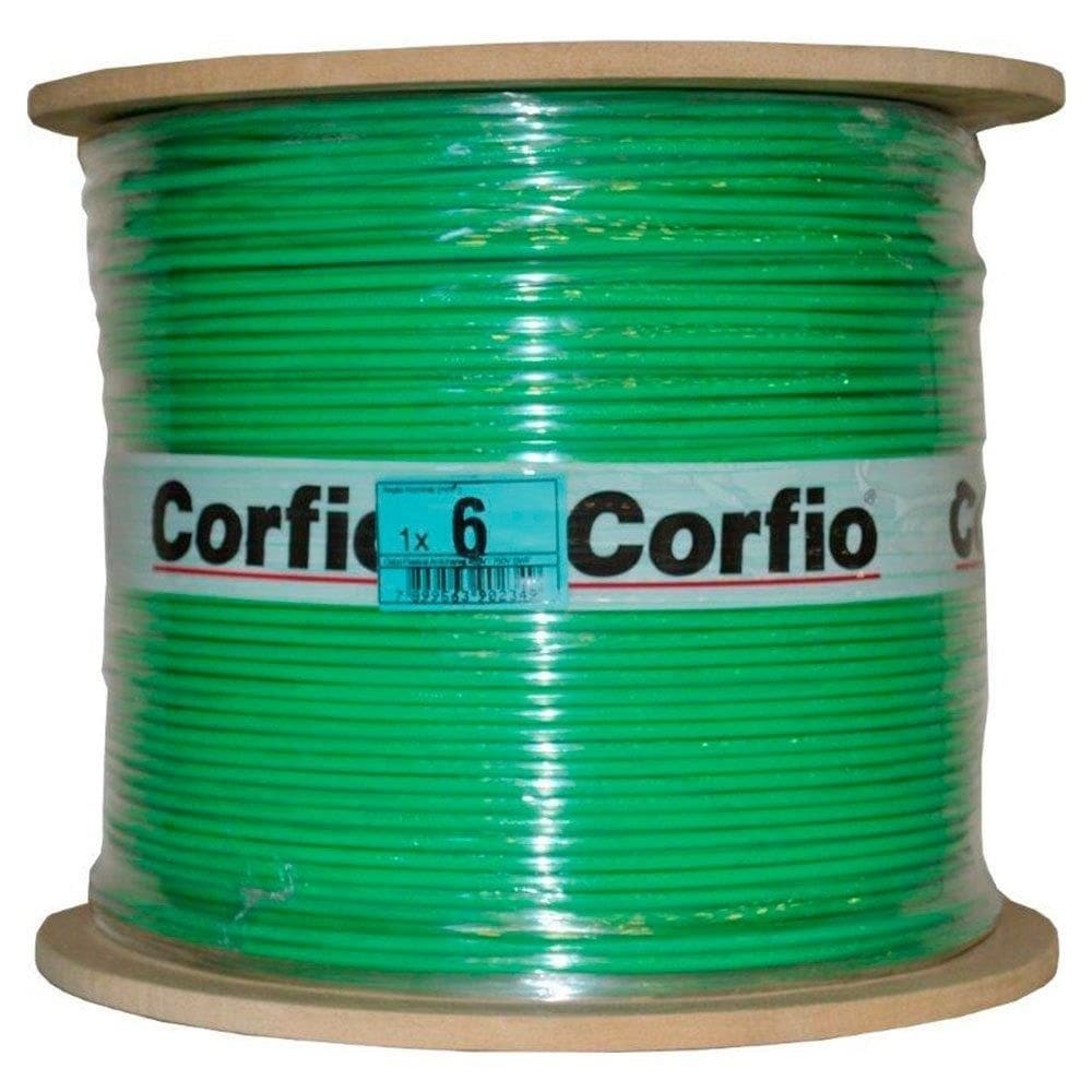 Cabo Rigido 7 Pernas Hepr Corfio 6mmx100m Rolo 1KV Verde